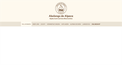 Desktop Screenshot of abolengo-alpaka.de